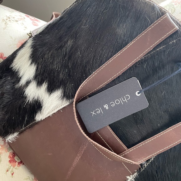 Leather and cowhide tote - Picture 2 of 4